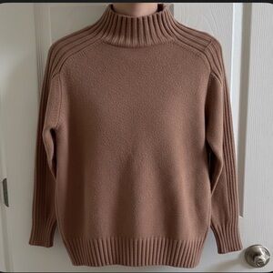 SHEIN Warm Brown Turtleneck Sweater